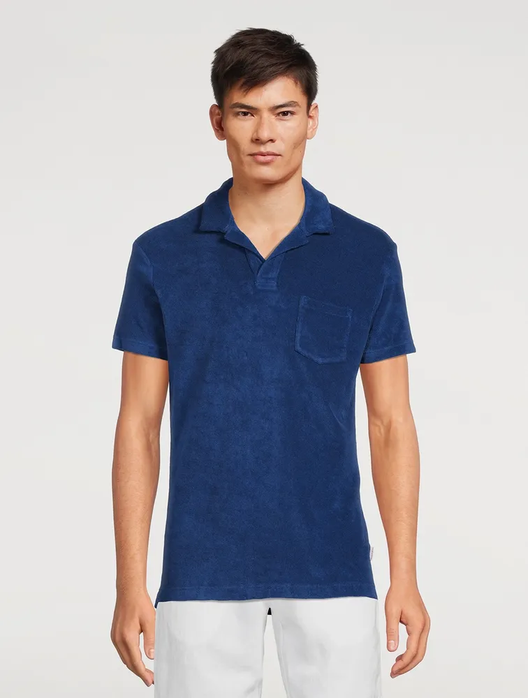 ORLEBAR BROWN Terry Cotton Polo Shirt