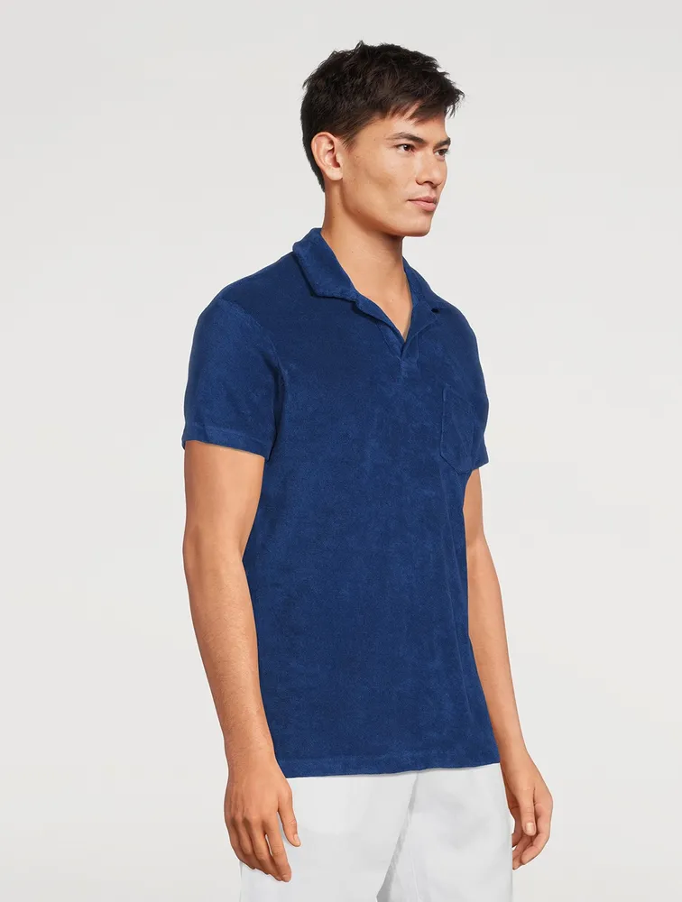 ORLEBAR BROWN Terry Cotton Polo Shirt