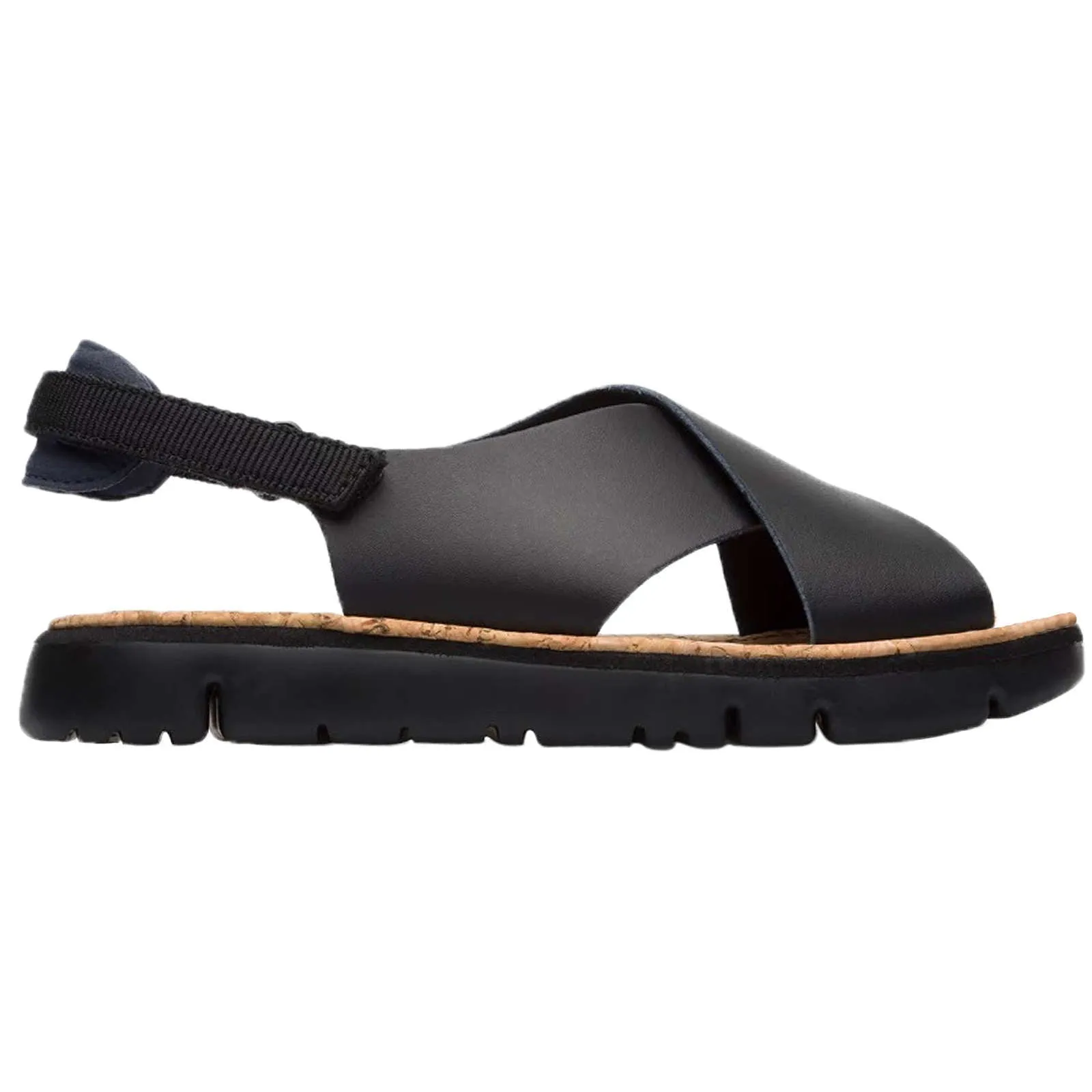 Oruga Calfskin Leather & Textile Women's Open-Toe Sandals