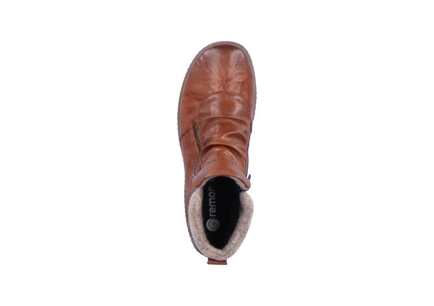 Ottawa Brown Ruched Zipper Boot