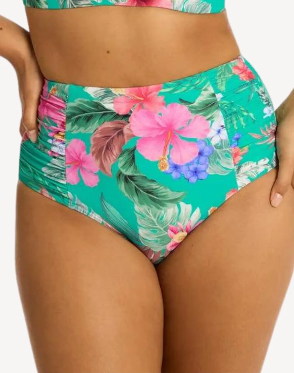 Pacifico High Waist Gathered Side Bikini Bottom
