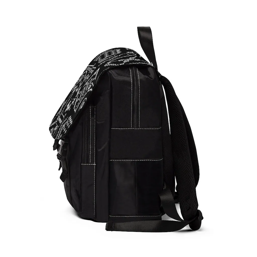 PAISLEY PRINT BACKPACK - BLACK