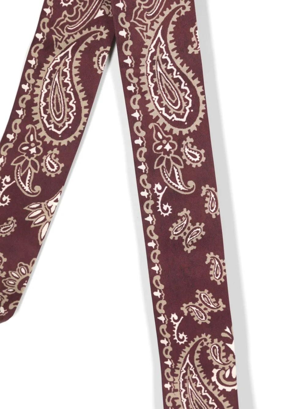 paisley-print silk scarf
