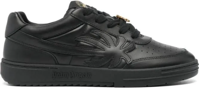 Palm Angels Palm Beach University leather sneakers Black