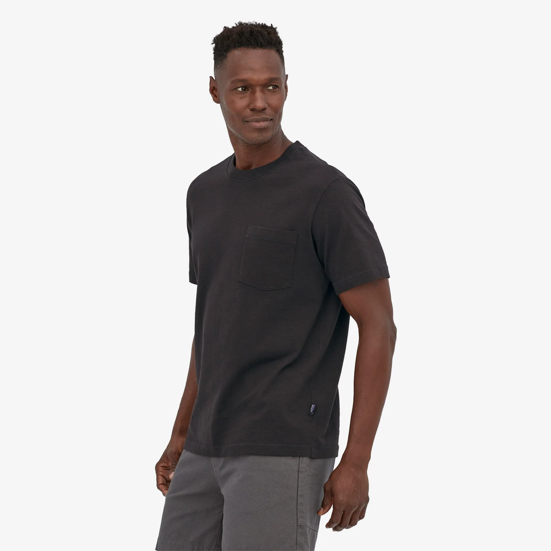 Patagonia Cotton in Conversion Midweight Pocket Tee - Black