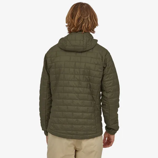 Patagonia Men's Nano Puff Fitz Roy Trout Hoody - Basin Green