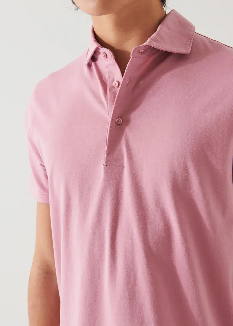 Patrick Assaraf Knit Polo- Beaujolais