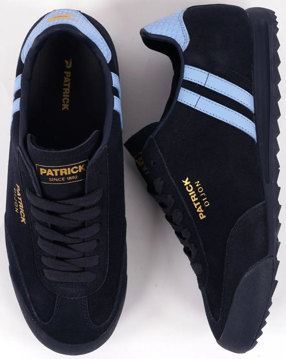 Patrick Dijon Trainers Navy/Sky Blue