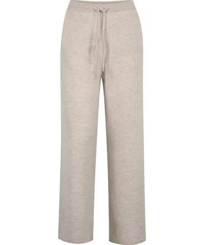 Paul James Knitwear Gold Womens Lambswool Lucia Knitted Trousers