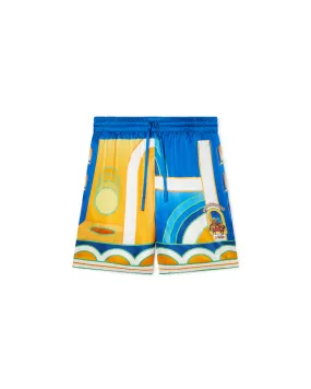 --Paysage Silk Shorts-