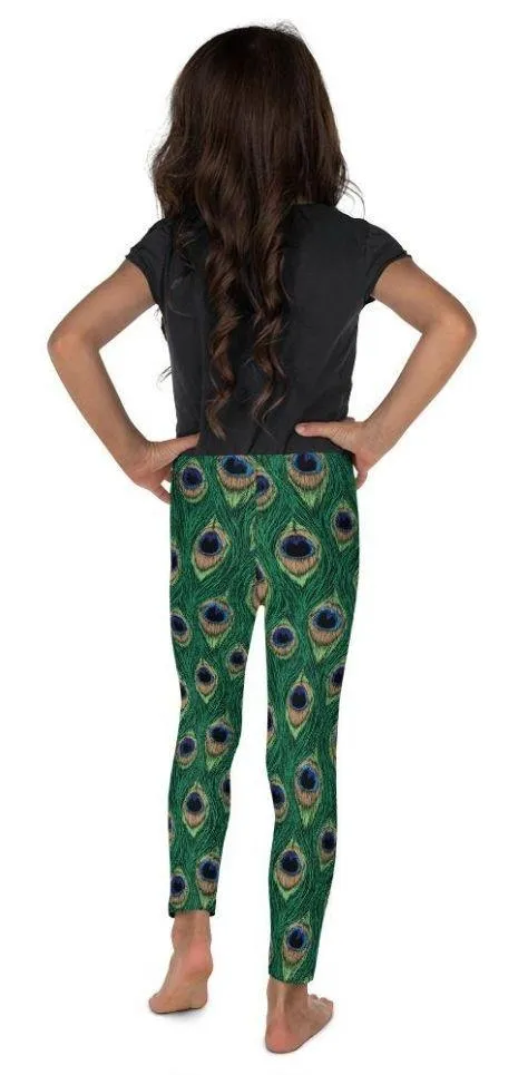 Peacock Print Kid's Leggings