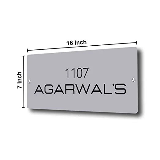 Personalized Acrylic Name Plate for Home Flats Entrance Door Custom Acrylic Board for Office Outdoor