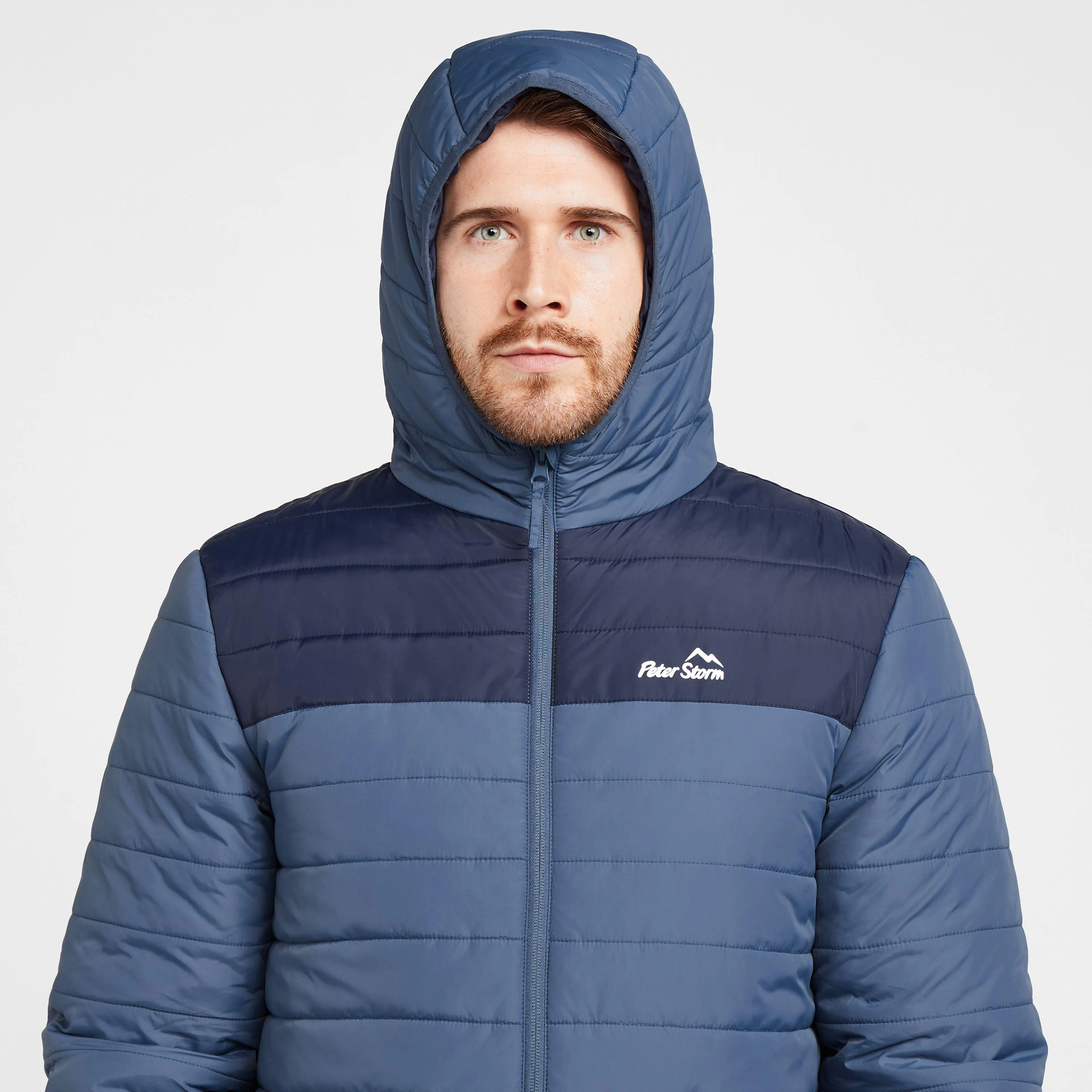 Peter Storm Mens Blisco II Hooded Jacket Blue/Dark Blue | Millets