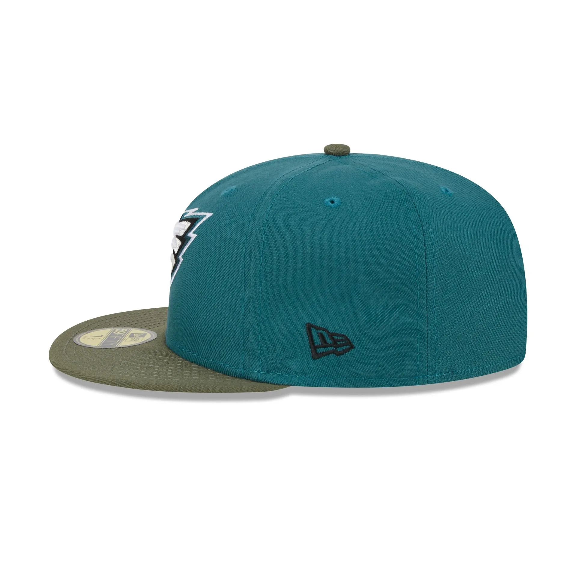Philadelphia Eagles Olive Visor 59FIFTY Fitted Hat