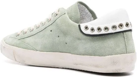 Philippe Model Paris distressed-effect low-top sneakers Green