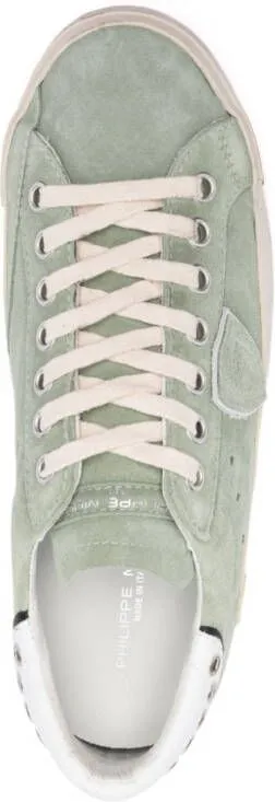 Philippe Model Paris distressed-effect low-top sneakers Green