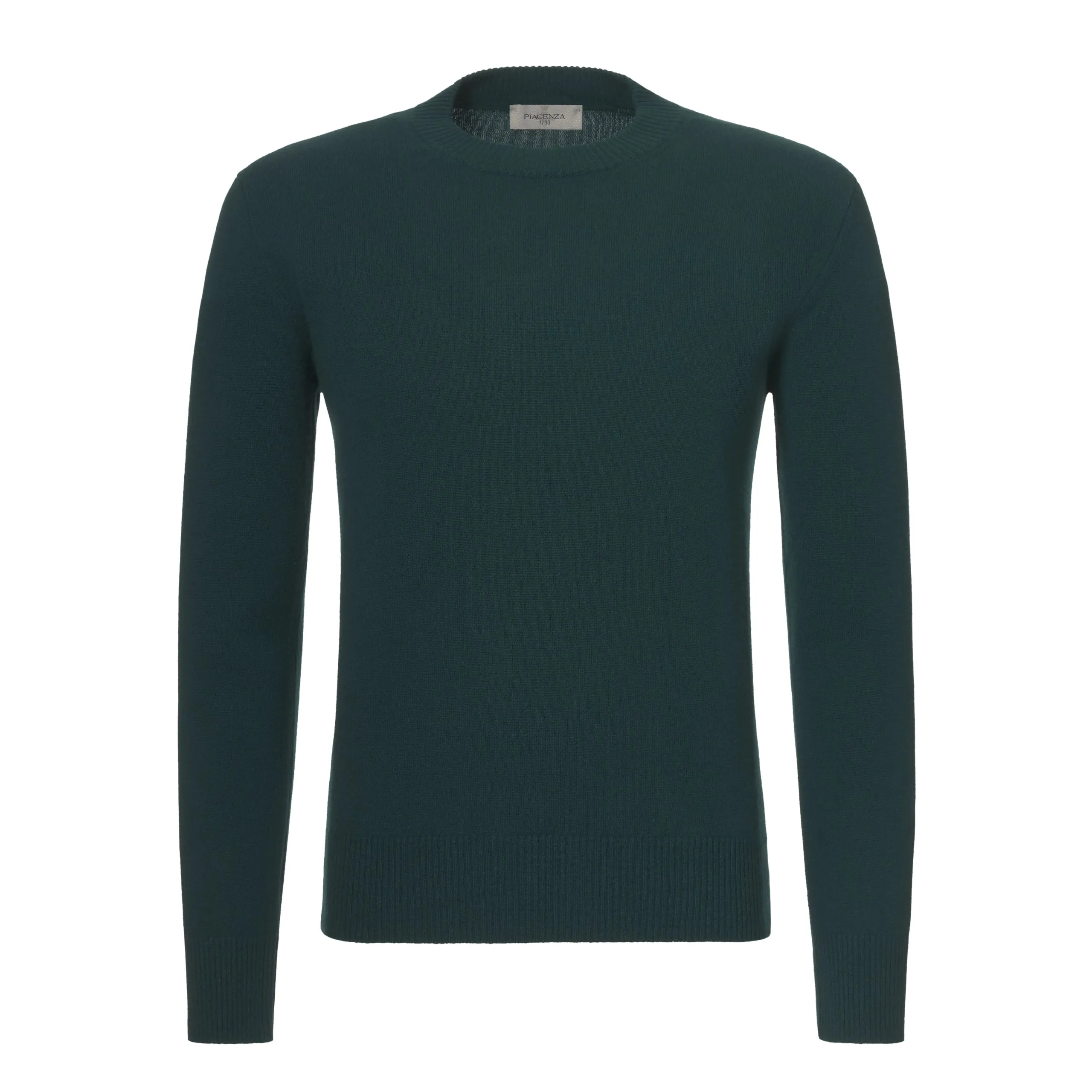  Piacenza Cashmere Cashmere Crew-Neck Pullover in Myrtle green
