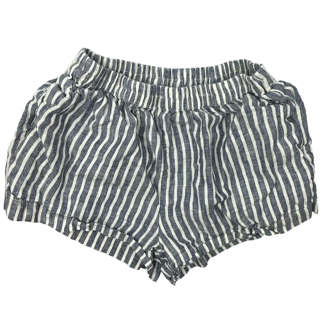 Piglet in Bed Midnight Stripe Linen Sleepwear Cami Tank & Shorts Pajama Set Sz M