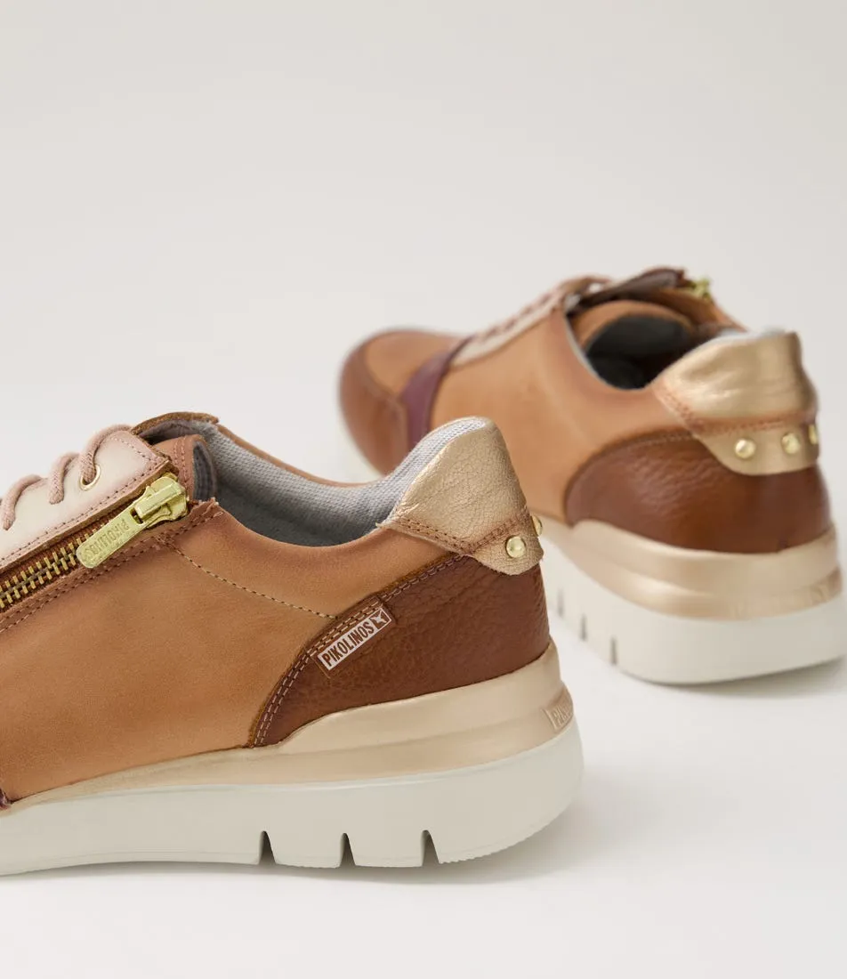 PIKOLINOS Cantabria 718 Terracota Leather Sneakers