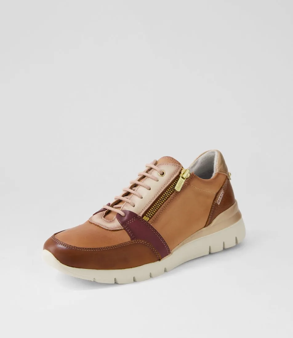 PIKOLINOS Cantabria 718 Terracota Leather Sneakers