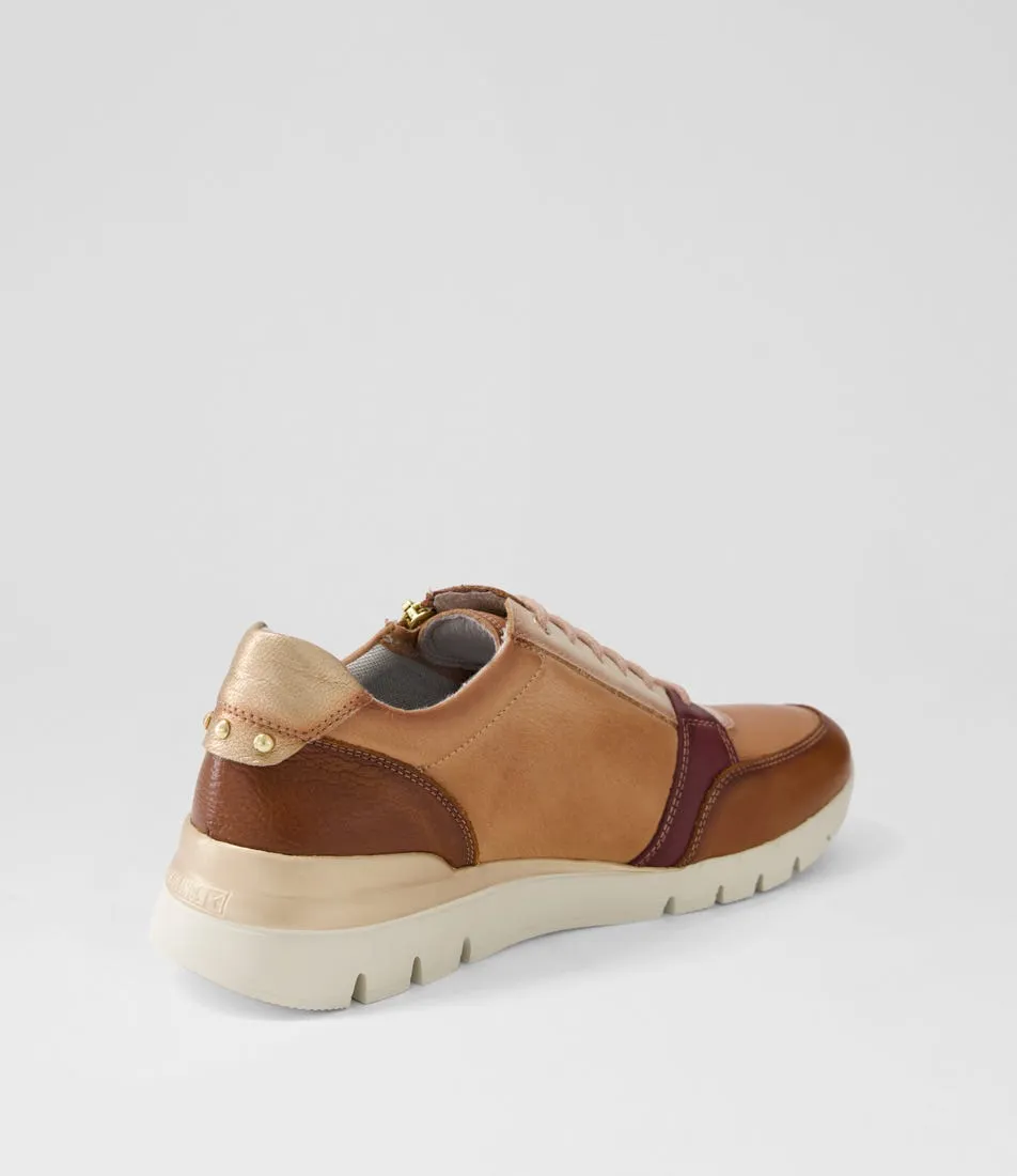 PIKOLINOS Cantabria 718 Terracota Leather Sneakers