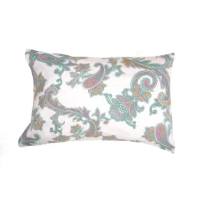 Pillow Cover - White Paisley