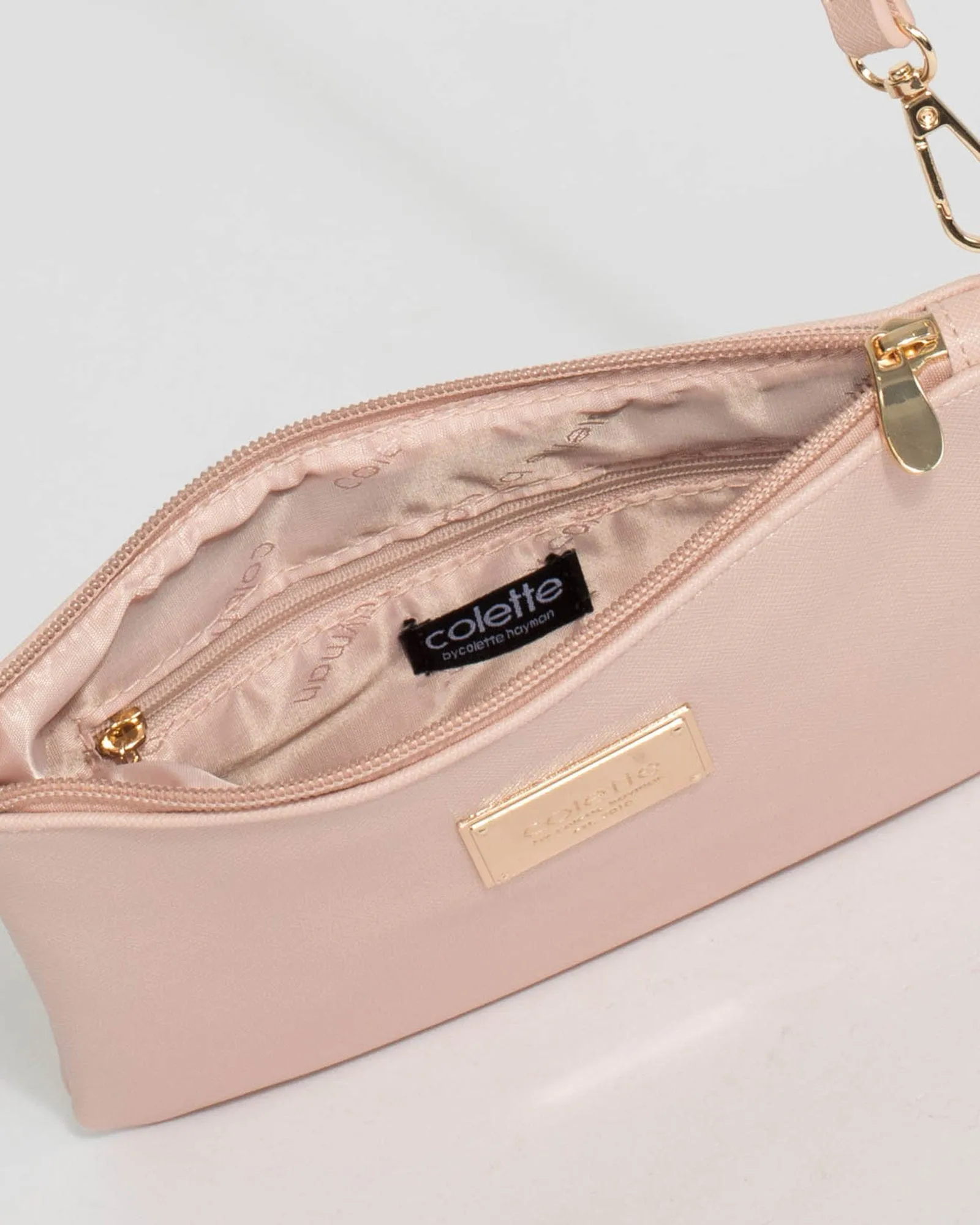 Pink Peta Strap Crossbody Bag
