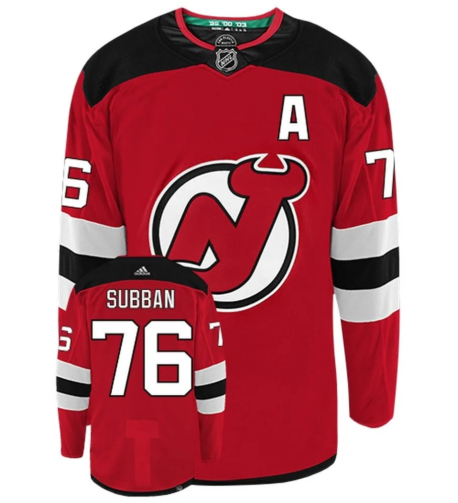 PK Subban New Jersey Devils Adidas Primegreen Authentic NHL Hockey Jersey     