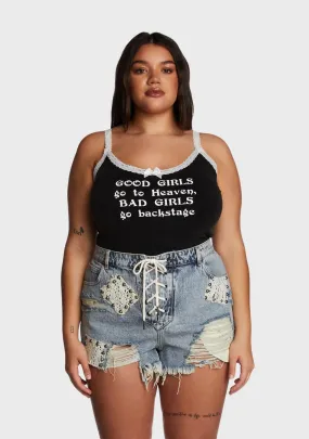 Plus Backstage Bandit Graphic Tank-