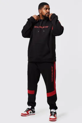Plus Official Man Colour Block Tracksuit