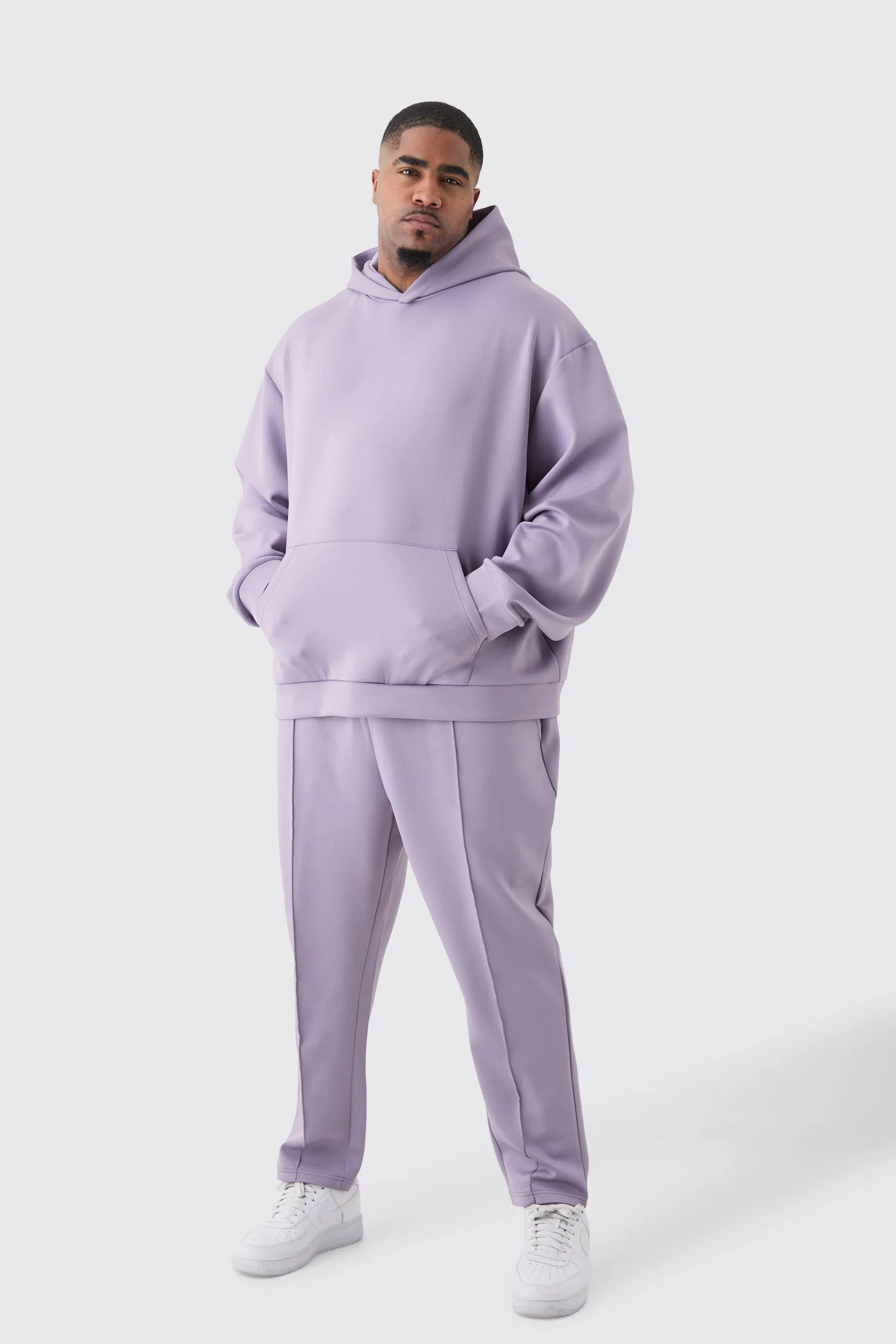 Plus Oversized Scuba Hooded Tracksuit | boohooMAN UK