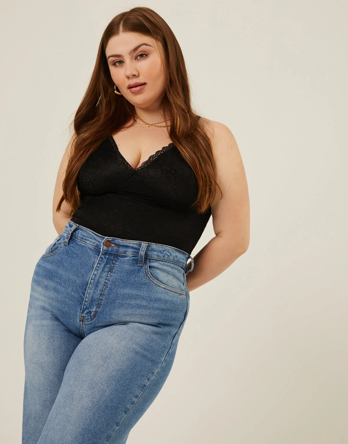 Plus Size Lacey Cami Tank