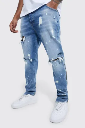 Plus Skinny Stretch Zip Detail Jeans