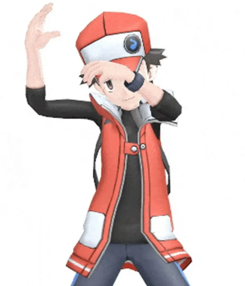 Pokemon Red Masters Long Leather Vest