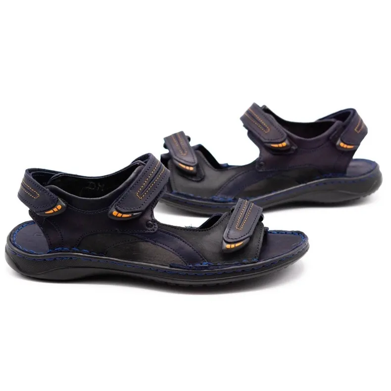 Polbut Sandals SA04 navy blue with black