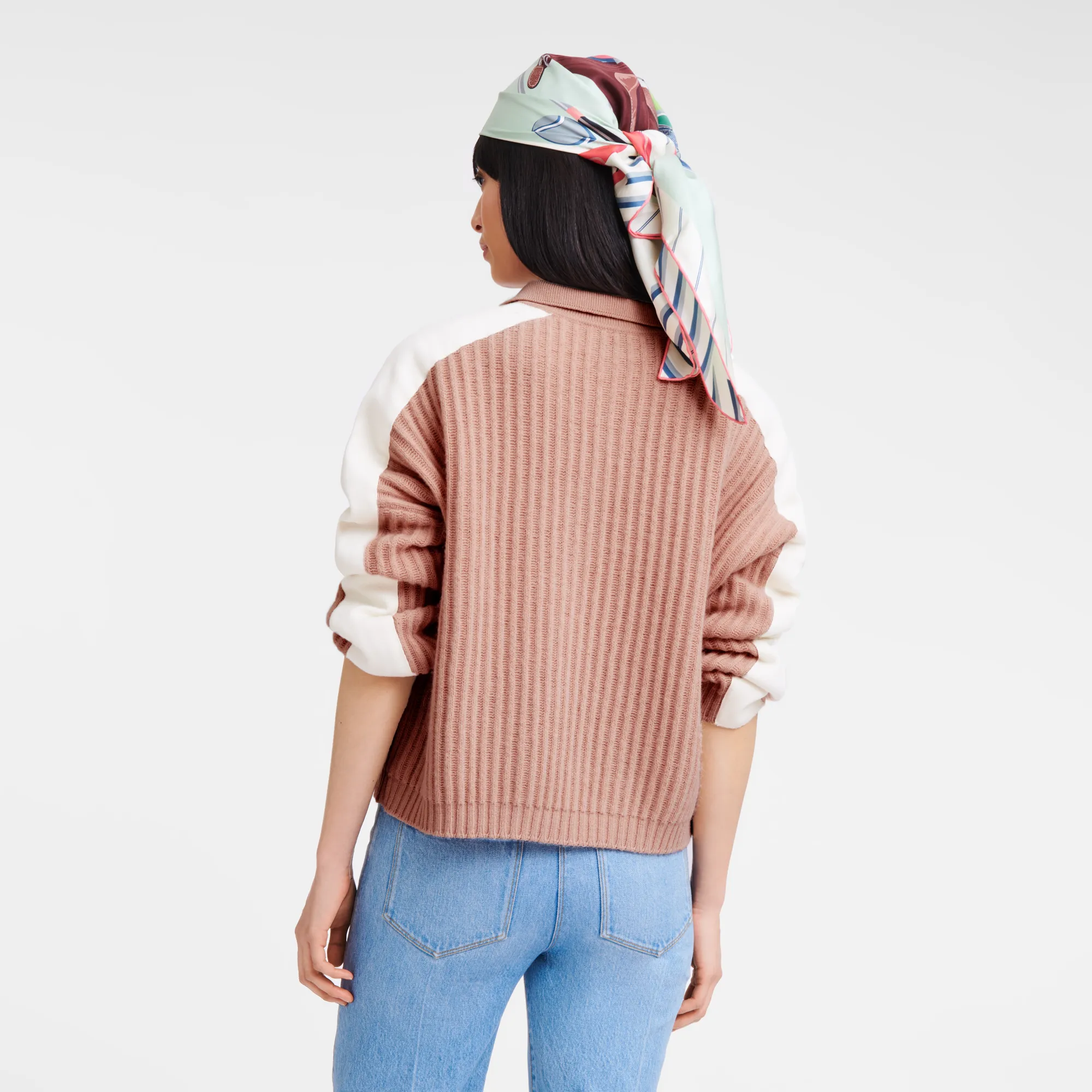 Polo collar jumper Nude - Knit