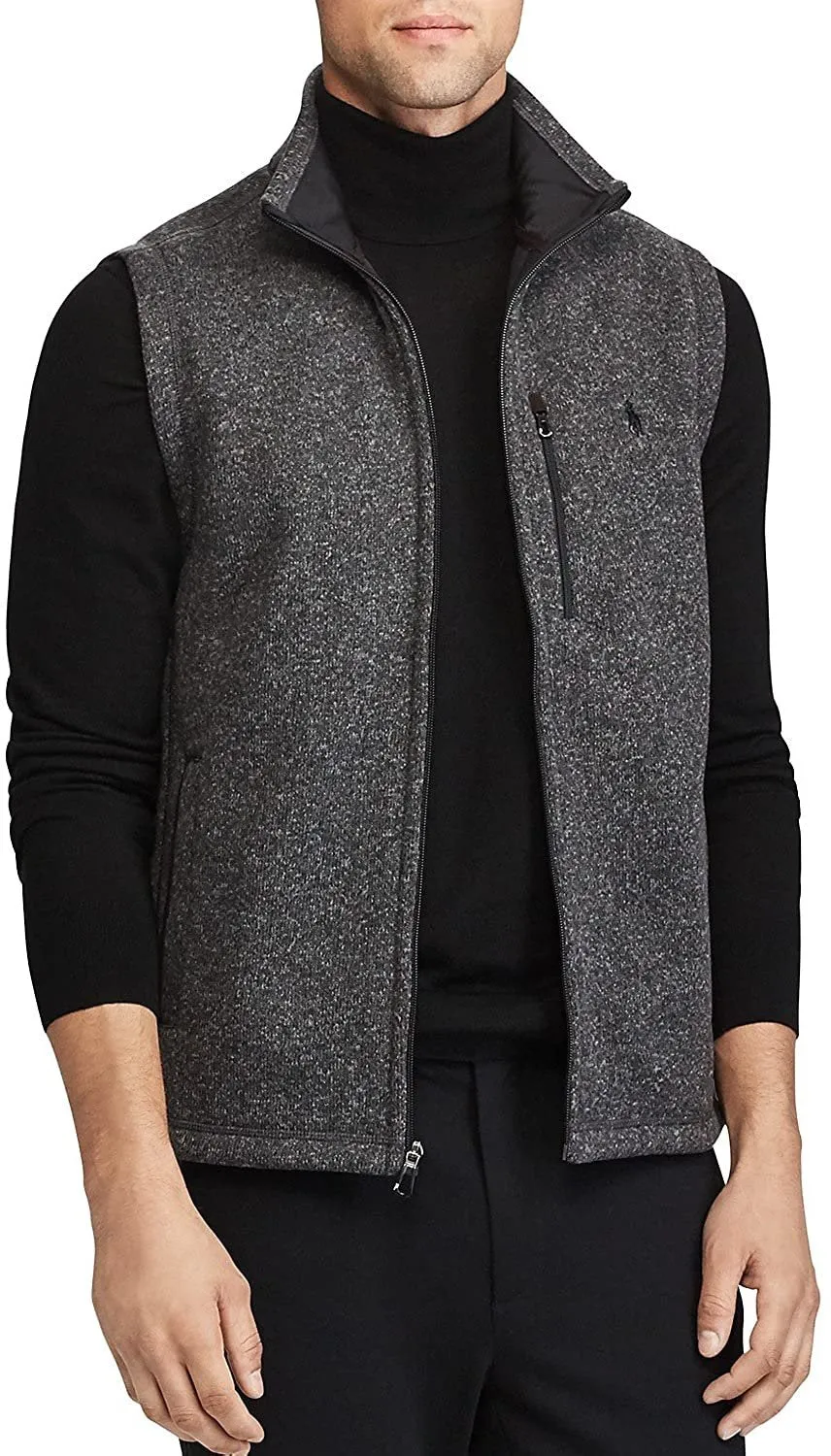 Polo Ralph Lauren Fleece Vest (Windsor Heather Gray, XXL)