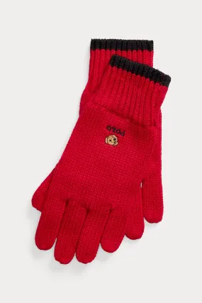 Polo Ralph Lauren Kids 4-7 Ya Unisex ocuk Yün rgü Polo Bear Eldiven