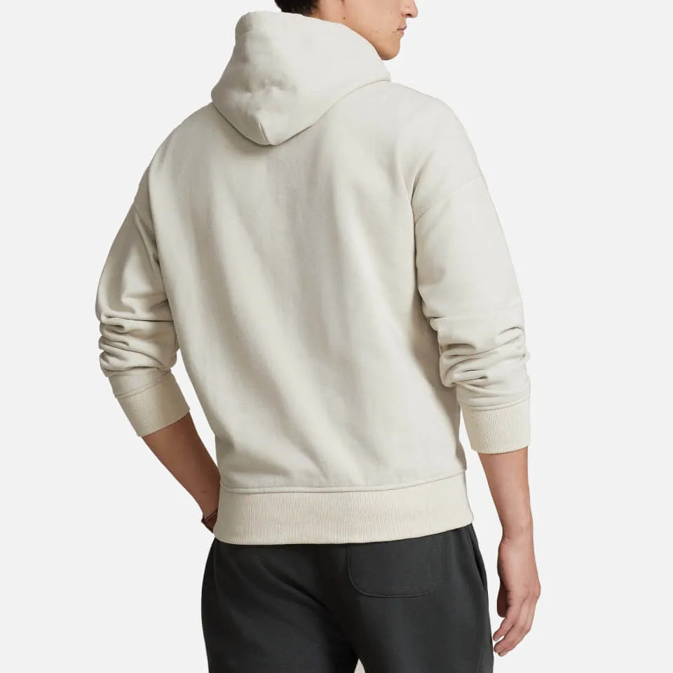 Polo Ralph Lauren Logo Cotton-Blend Jersey Hoodie - M | Coggles