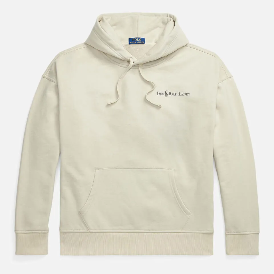 Polo Ralph Lauren Logo Cotton-Blend Jersey Hoodie - M | Coggles