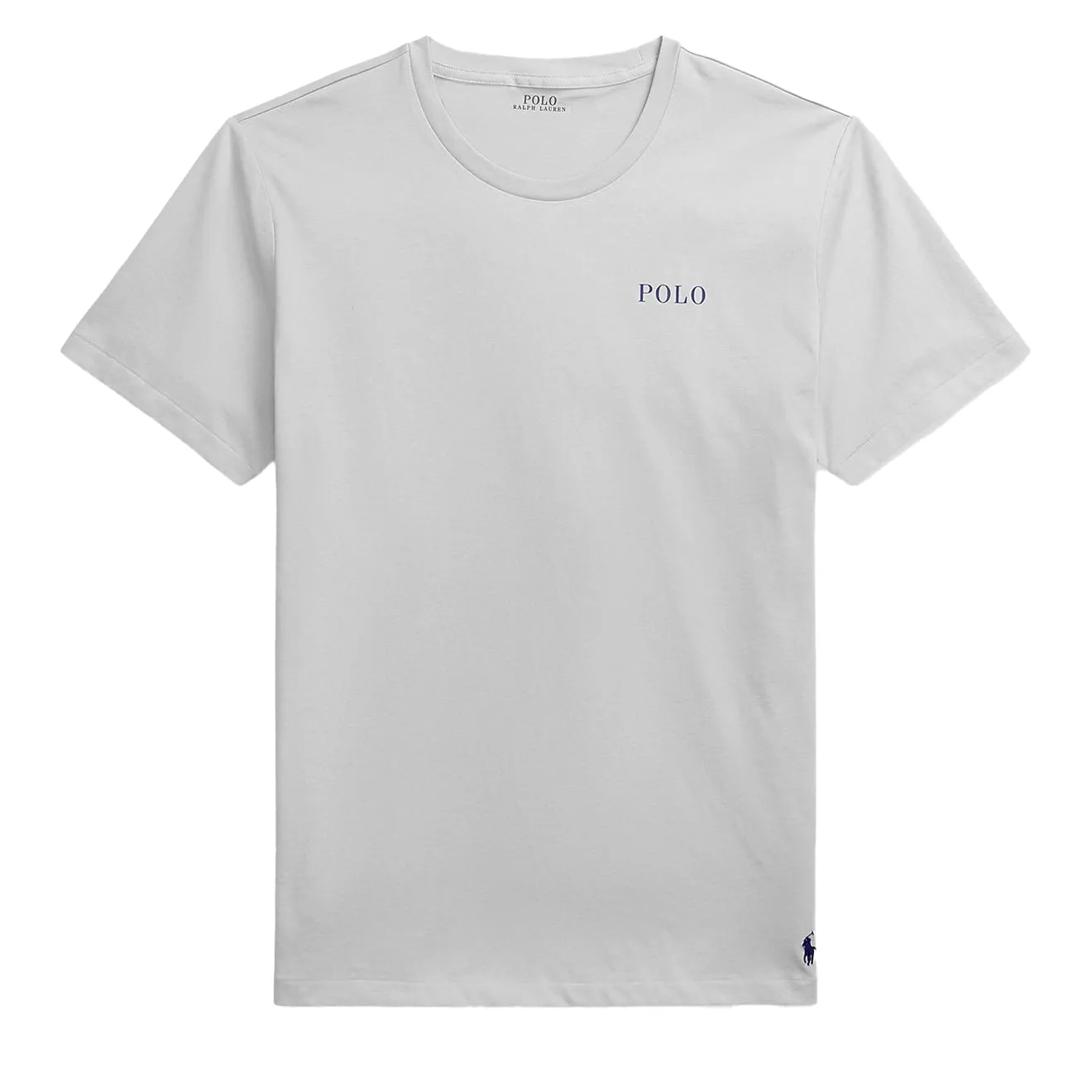 Polo Ralph Lauren Logo Cotton Jersey Sleep Shirt White Polo Tee