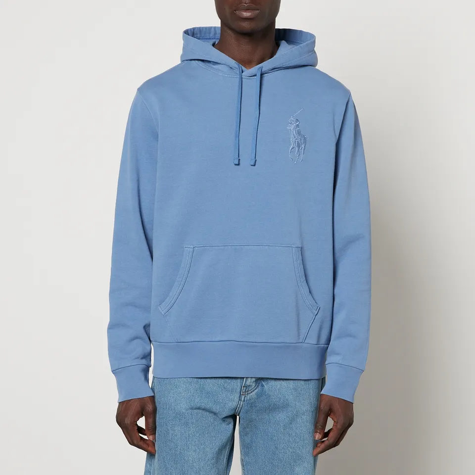 Polo Ralph Lauren Logo Embroidered Cotton Hoodie - M | Coggles