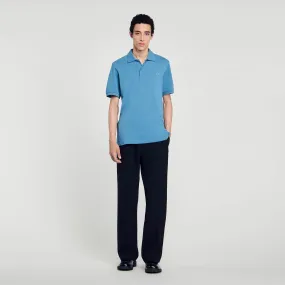 Polo shirt with Square Cross patch