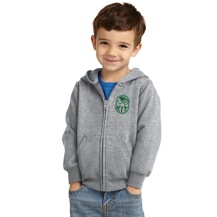 Port & Company® Toddler Core Fleece Full-Zip Hooded Sweatshirt - Kit Crest
