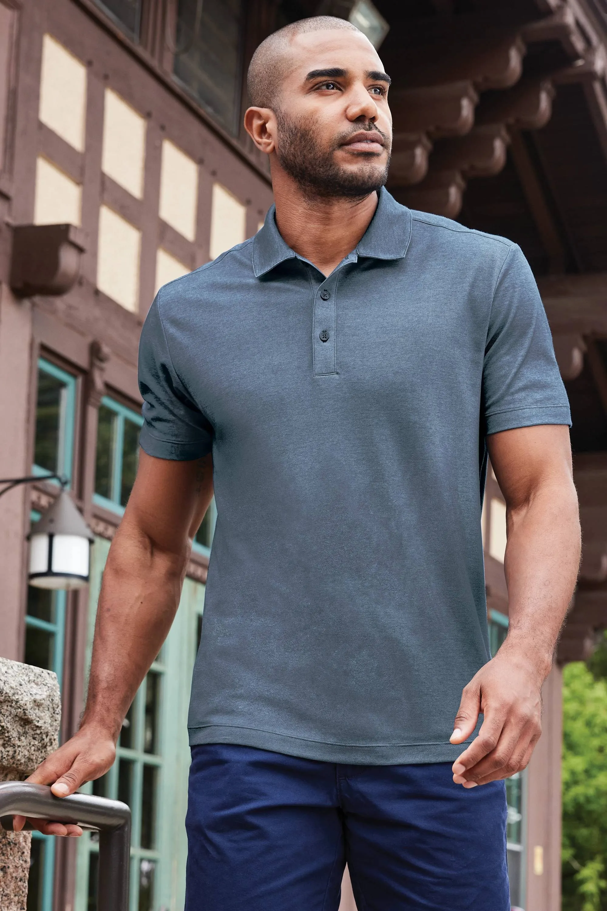 Port Authority Fine Pique Blend Polo