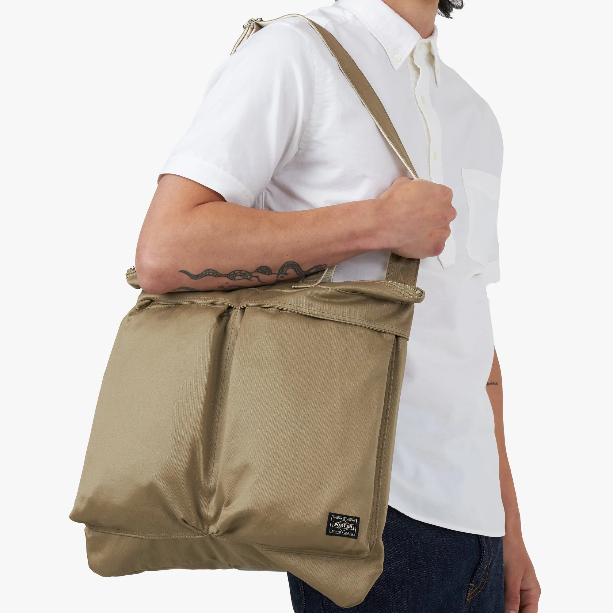 PORTER Weapon 2Way Helmet Bag / Beige