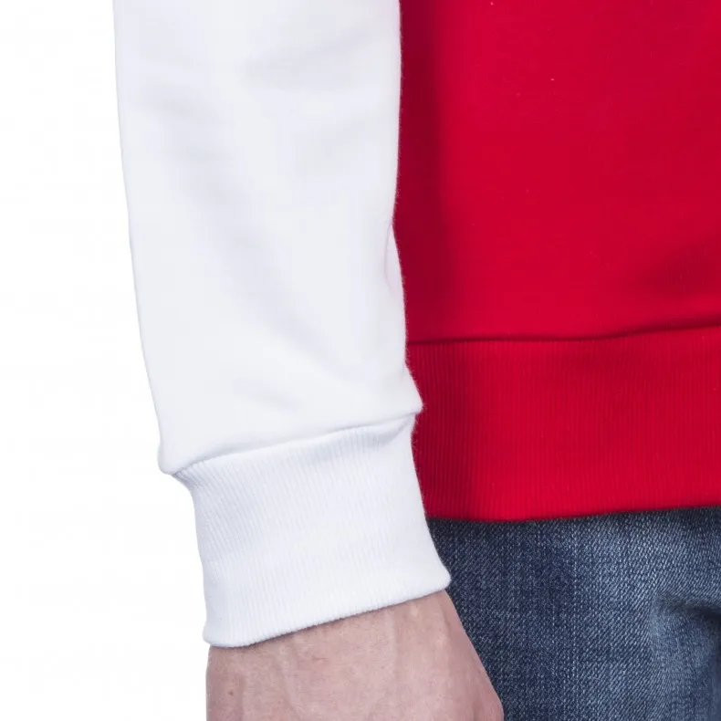 Post Details Shuffleboard Half-Zip Pullover Sweatshirt (Red/White)