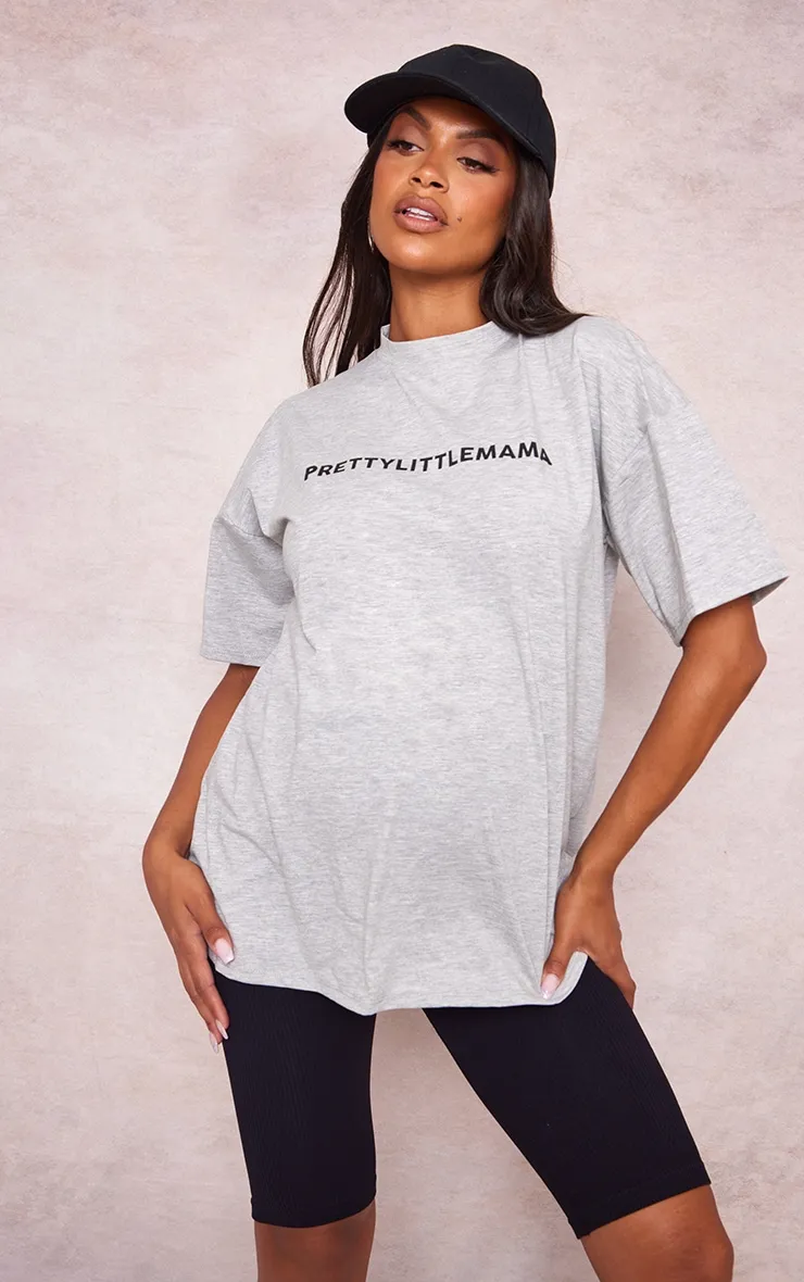 Prettylittlemama Maternity Grey Oversized T Shirt