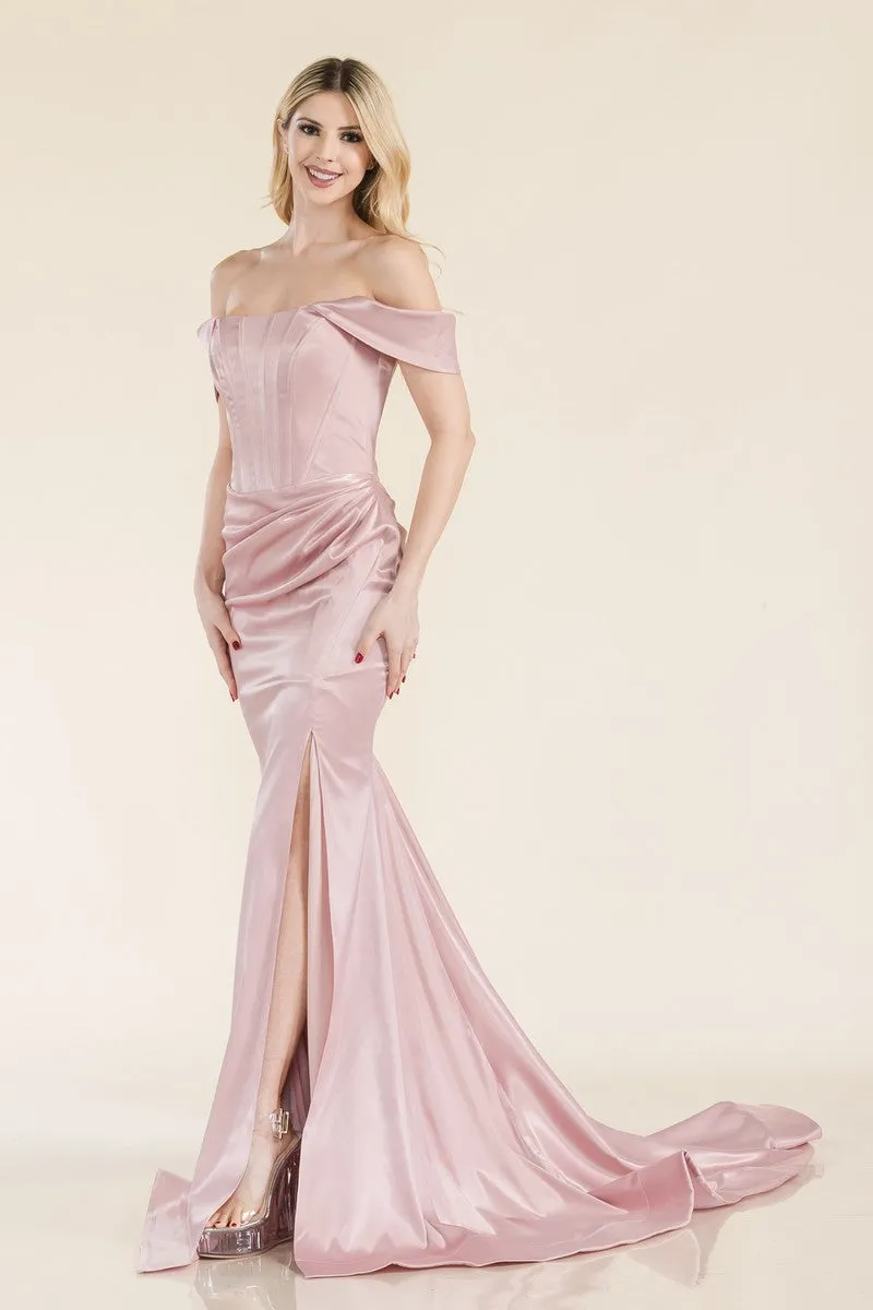 Prima Dress SA502311 Long Fitted Formal Prom Dress