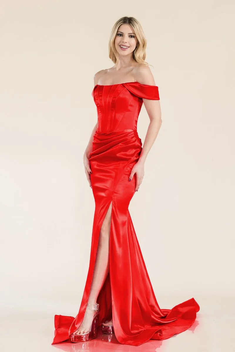 Prima Dress SA502311 Long Fitted Formal Prom Dress